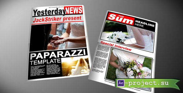 Paparazzi Tabloid Newspaper - Projects for After Effects