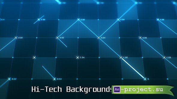 Videohive Hi-Tech Backgrounds Pack 2 - Motion Graphics