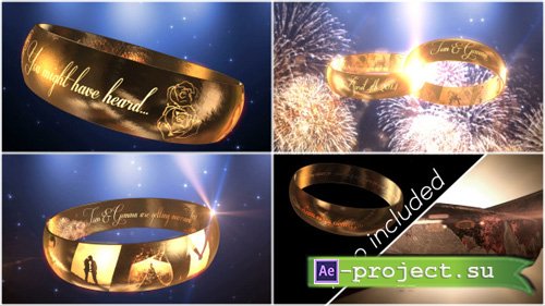 Videohive Wedding Ring Invitation - E3D - Project for After Effects