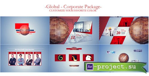 Videohive Global Network-Corporate Video Package - Project for After Effects