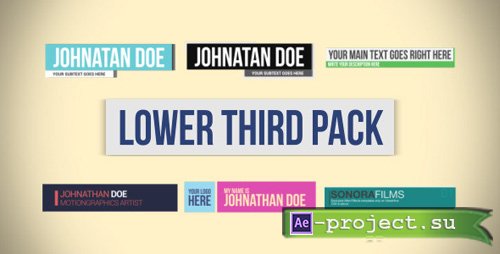 Videohive Lower Third Pack - Project for After Effects 