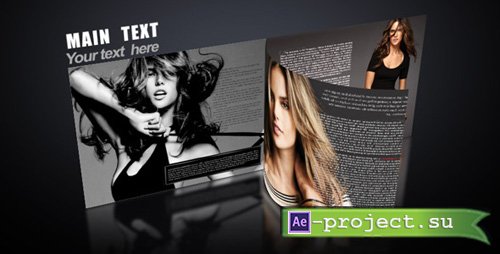Videohive 3D magazine 538330 - Project for After Effects