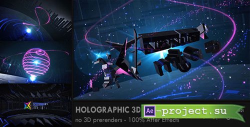 Videohive Holographic 3D Logo Reveal - Project for After Effects