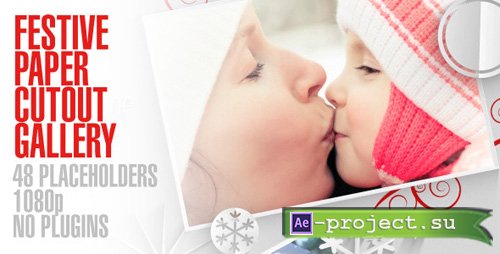 Videohive Festive Paper Cutouts Gallery - Project for After Effects