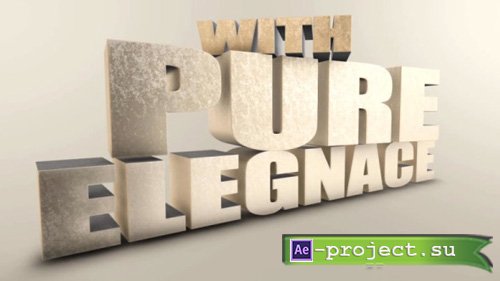 Videohive Huge Elegant 3D Titles - Project for After Effects