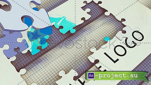 Cartoon Puzzle Logo Reveal - Project for After Effects (RevoStock)