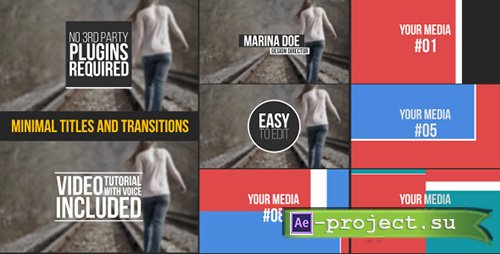 Minimal Titles And Transitions - Project for After Effects (Videohive)