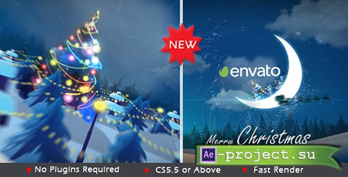 Christmas in Moon - Project for After Effects (Videohive)