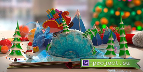 Christmas Pop-Up Book - Project for After Effects (Videohive)