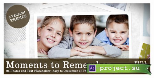 Moments to Remember- Project for After Effects (Videohive)