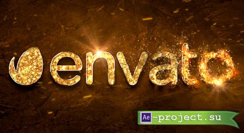 Videohive Fire Gold Logo - Project for After Effects 
