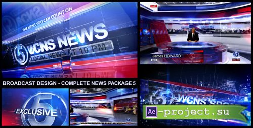 Broadcast Design - Complete News Package 5 - Project for After Effects (Videohive)