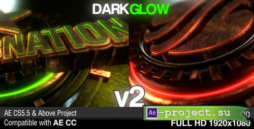 Dark Glow Logo Reveal v2 - Project for After Effects (Videohive)