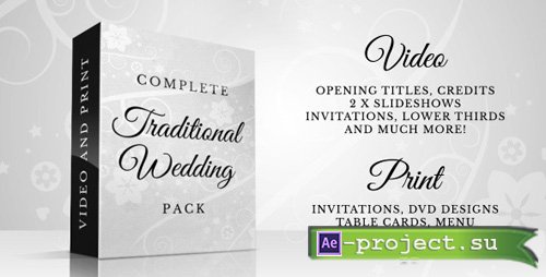 Complete Traditional Wedding Pack - Project for After Effects (Videohive)