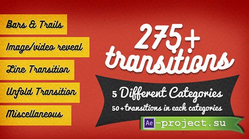 275+ Transitions - Project for After Effects (Videohive)