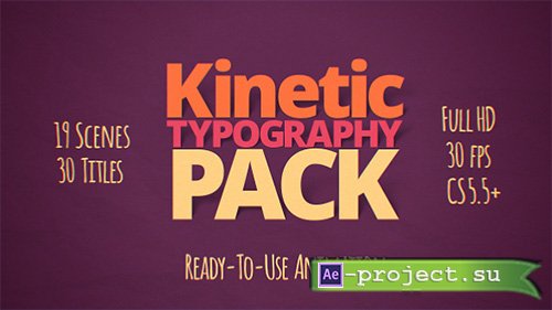 Kinetic Typography Pack 10997449 - Project for After Effects (Videohive)