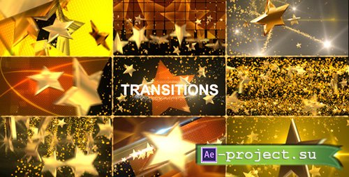 Gold Star Transitions Pack - Project for After Effects (Videohive)