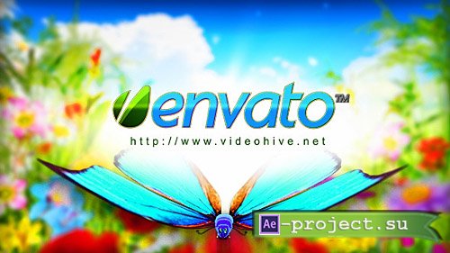 Logo Featuring Butterflies in Natural Environment - Project for After Effects (Videohive)
