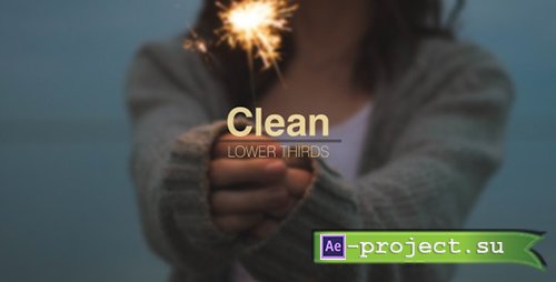 Clean Lower Thirds - Project for After Effects (Videohive)