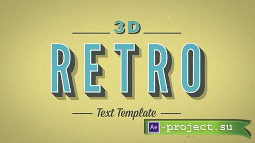 3D Retro Kinetic Typography - Project for After Effects (Videohive)