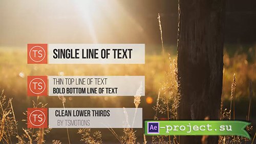 Clean Lower Thirds - After Effects Template (MotionArray)