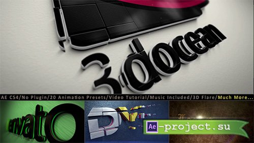 3D Logo Title Intro Animation Kit - Project for After Effects (Videohive)