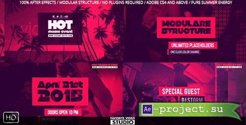 Hot Music Event - Project for After Effects (Videohive)