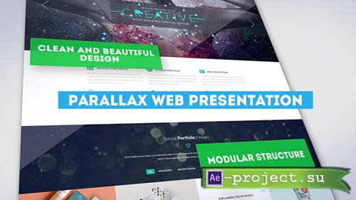 Parallax Web Presentation - Project for After Effects (Videohive)
