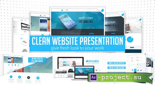 Clean Website Presentation 2 in 1- Project for After Effects (Videohive)