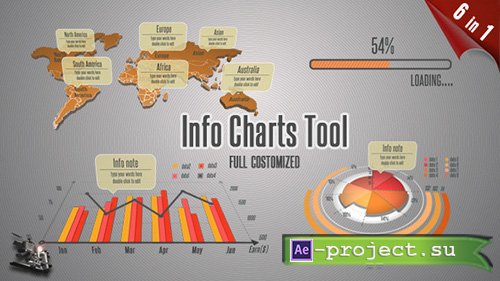 Videohive Info Charts Tool - Project for After Effects