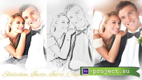 Videohive Wedding Intro & Wedding Slideshow - Project for After Effects