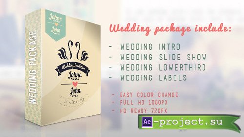 Videohive Wedding Package - Project for After Effects
