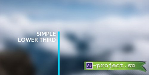Videohive Simple Lower Third - Project for After Effects