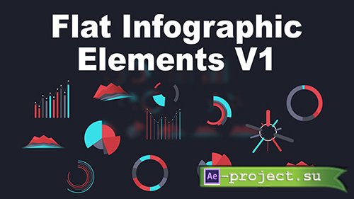 Videohive Flat Infographic Elements V1 - Project for After Effects