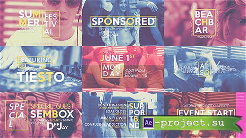 Videohive Quick Slideshow Opener | Festival Event Promo - Project for After Effects