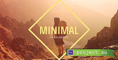 Videohive Minimal Opener Slideshow - Project for After Effects