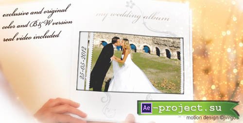 Videohive Wedding Album Love Memories - Project for After Effects
