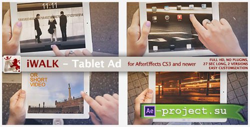 Videohive iWalk - Tablet Ad - Project for After Effects