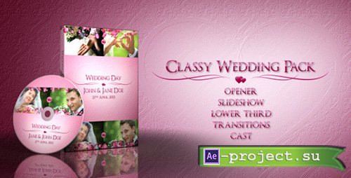 Videohive Classy Wedding Pack - Project for After Effects