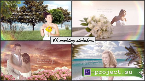 Videohive 3D Wedding slideshow - Project for After Effects