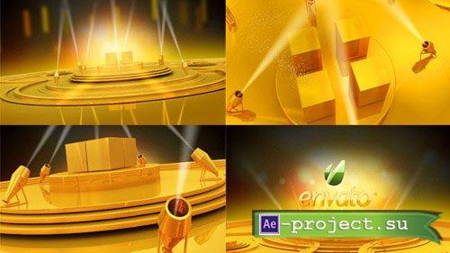 Videohive Gold stage - Project for After Effects