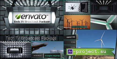 Videohive Tech TV Broadcast Package - Project for After Effects