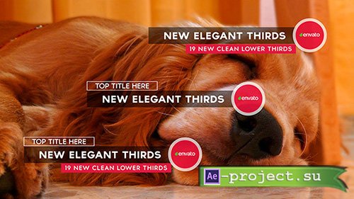 Videohive New Elegant Thirds - Project for After Effects