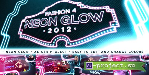 Videohive Fashion 4 - Neon Glow - Project for After Effects