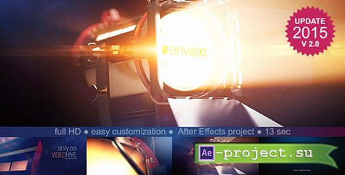Videohive [Update 2015 V.2.0] Film Light Logo Reveal - Project for After Effects
