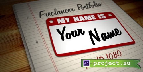 Videohive Freelancer Portfolio - Hi, My Name is... - Project for After Effects