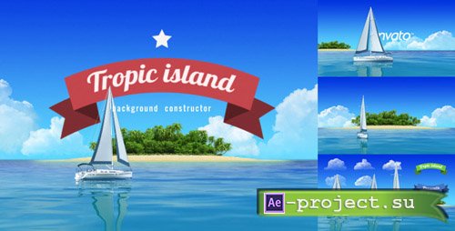 Videohive Yacht Sailing Island Travel Intro - Project for After Effects