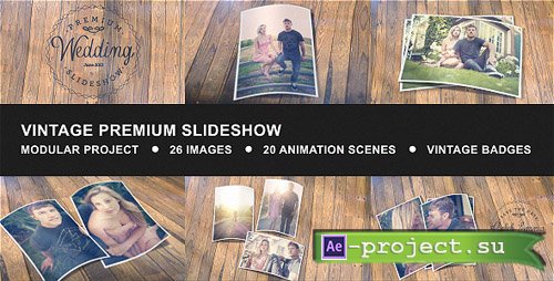 Videohive Vintage Premium Slideshow - Project for After Effects