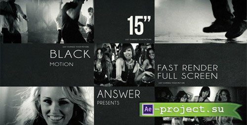 Videohive Black Solid Motion - Project for After Effects