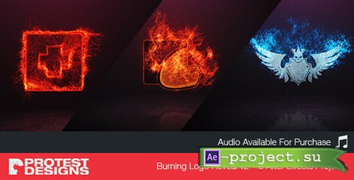 Videohive Burning Logo Reveal v2 - Project for After Effects
